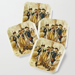 Infantry: Continental Army 1779-1783 by H.A. Ogden (1879) Coaster | Infantry, Continentalarmy, Patriotism, Americanrevolution, Muskets, Revolutionarywar, 1776, Americanhistory, Painting, America 