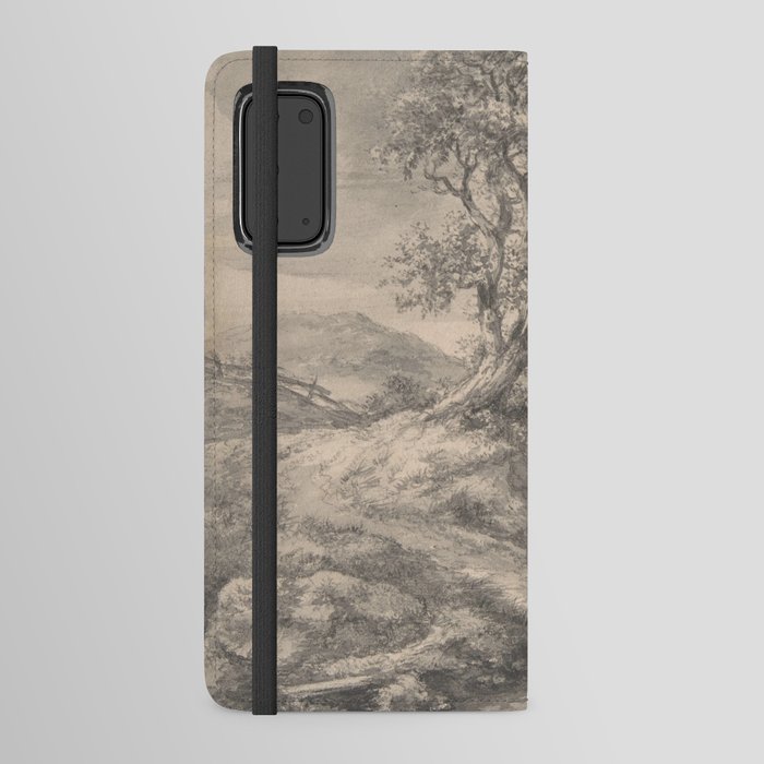 Dune Landscape with Oak Tree Android Wallet Case