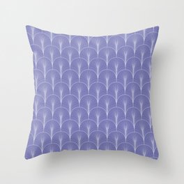 Very Peri Lavender Art Deco Arch Pattern  Throw Pillow
