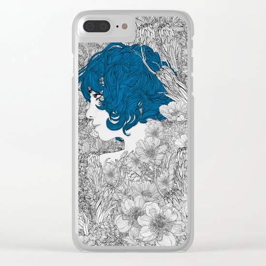 Rhapsody in Blue Clear iPhone Case
