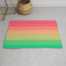 Tropical stripes Summer pattern Area & Throw Rug