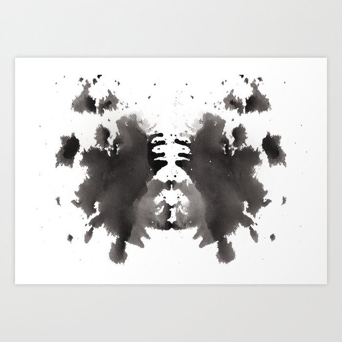 Rorschach test 1 Art Print