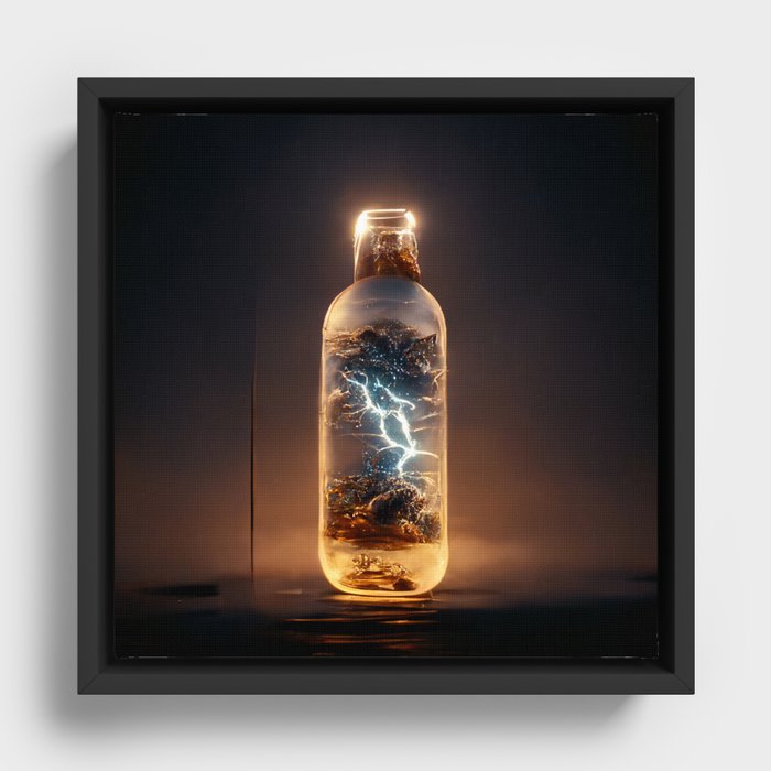 Lightning in a Bottle Framed Canvas
