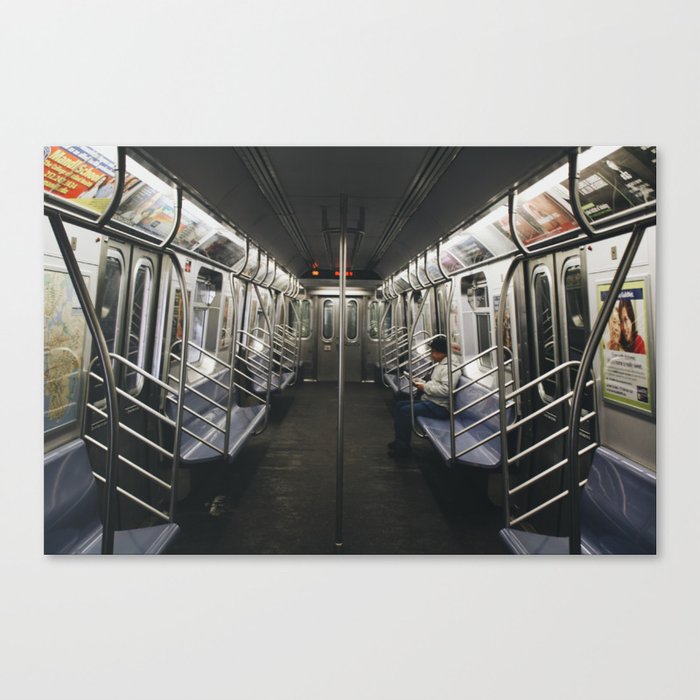 Subway Rider Canvas Print