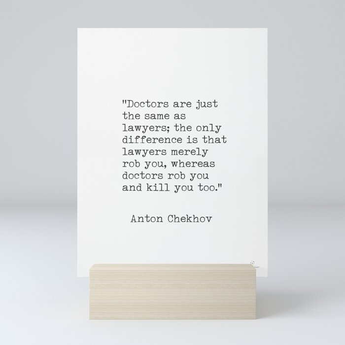 Anton Chekhov quote Mini Art Print