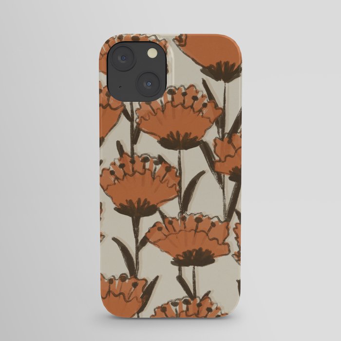 Red Wildflowers iPhone Case