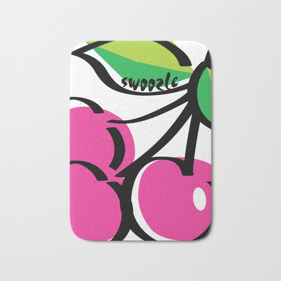 Cherry Swoozle Bath Mat