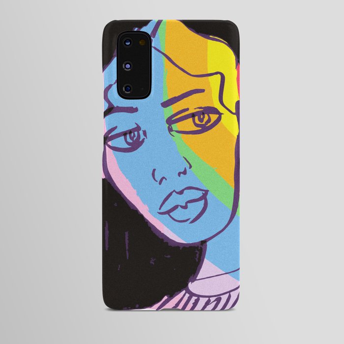 Rainbow Twinkle Woman Android Case