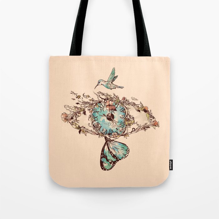 Watching the Passage of Time Tote Bag