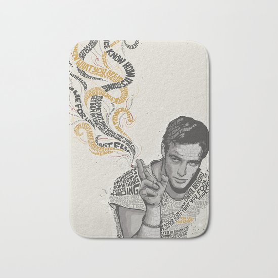 MARLON BRANDO - Quotes Art Bath Mat