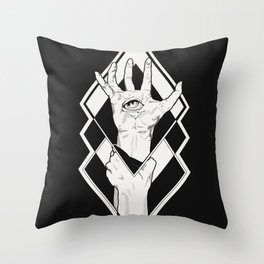 Grasping Reality Throw Pillow
