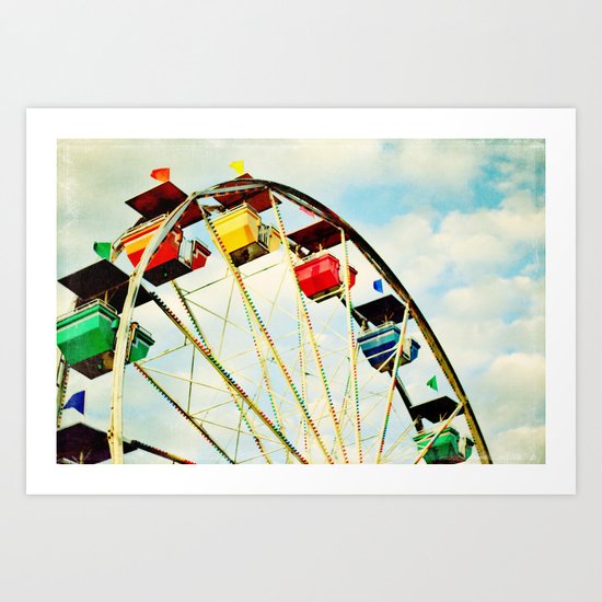 round and round we go Art Print
