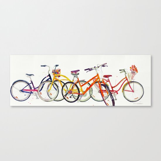 bikes Canvas Print