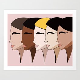Ladies, lets stand together Art Print