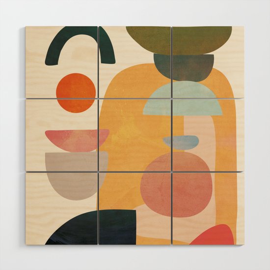 Modern Abstract Art 70 Wood Wall Art By Cityart7 Society6