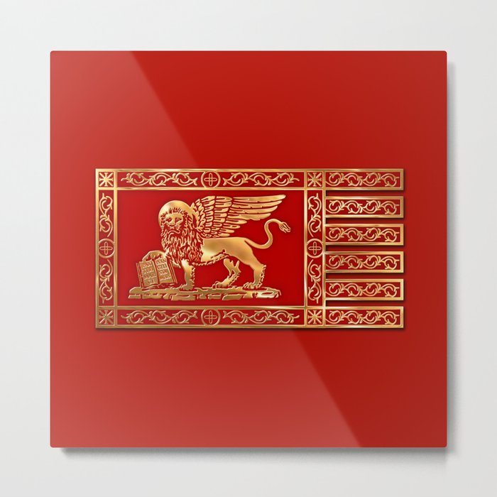 Venetian Lion Metal Print