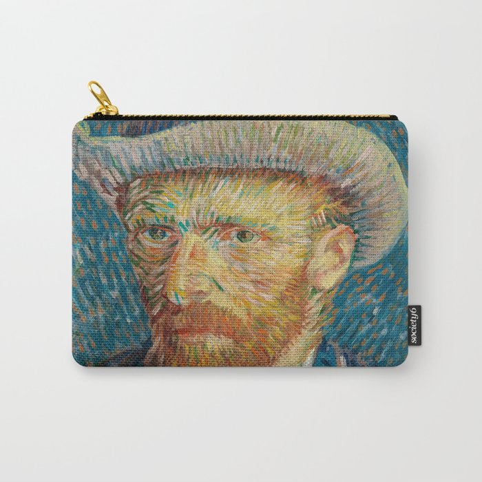 Self-Portrait with Grey Felt Hat, 1887 by Vincent van Gogh Carry-All Pouch