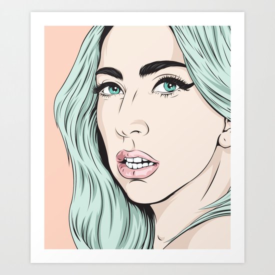 Cold queen Art Print
