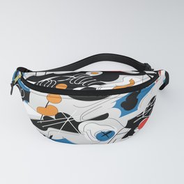 sizzle kinks of curved lines Fanny Pack