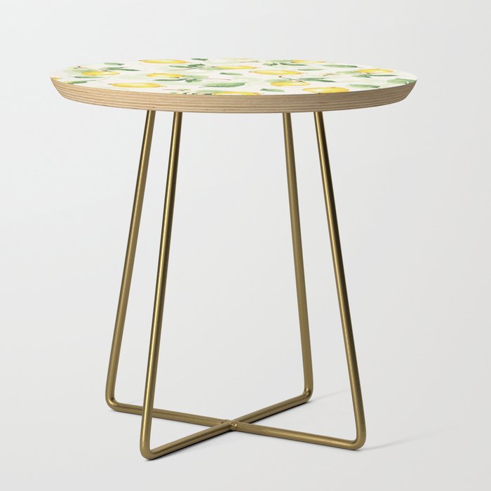 Lemons minted self design background  Side Table