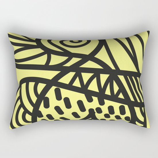 A Lot Of Lines Rectangular Pillow