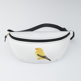 Gold Finch Cartoon Drawing Fanny Pack | Tweet, Early, Worm, Gold, Standing, Finch, Wings, Beak, Cartoon, Graphicdesign 