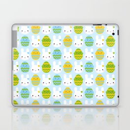 Kawaii Easter Bunny & Eggs Laptop & iPad Skin