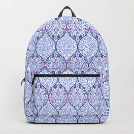 Rosemaling and Ogee Folk Style Digital Painting Backpack