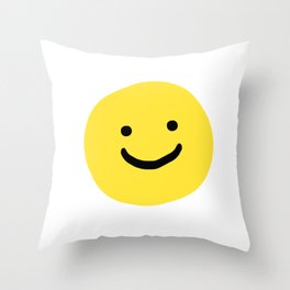 Smiley Face (H.S Nail art) Throw Pillow