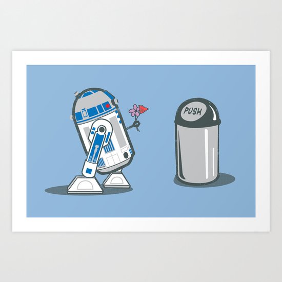 Robot Crush Art Print