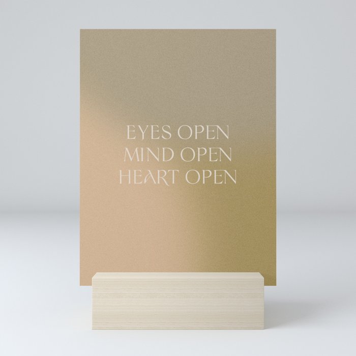 Eyes, Mind, Heart Open Mini Art Print