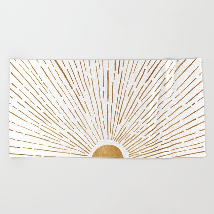 Let The Sunshine In Beach Towel