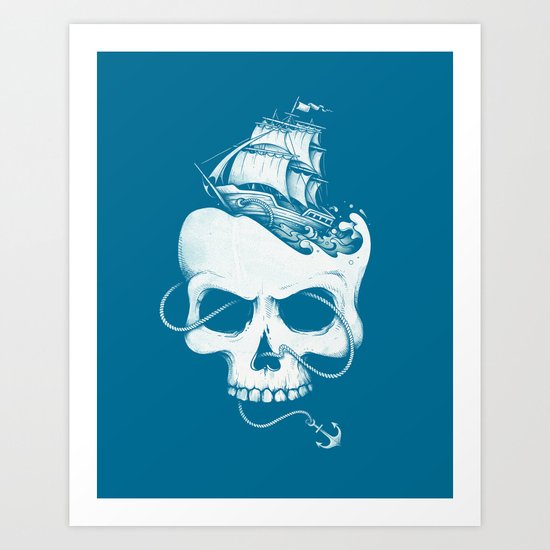 Sailing the Dead Sea Art Print