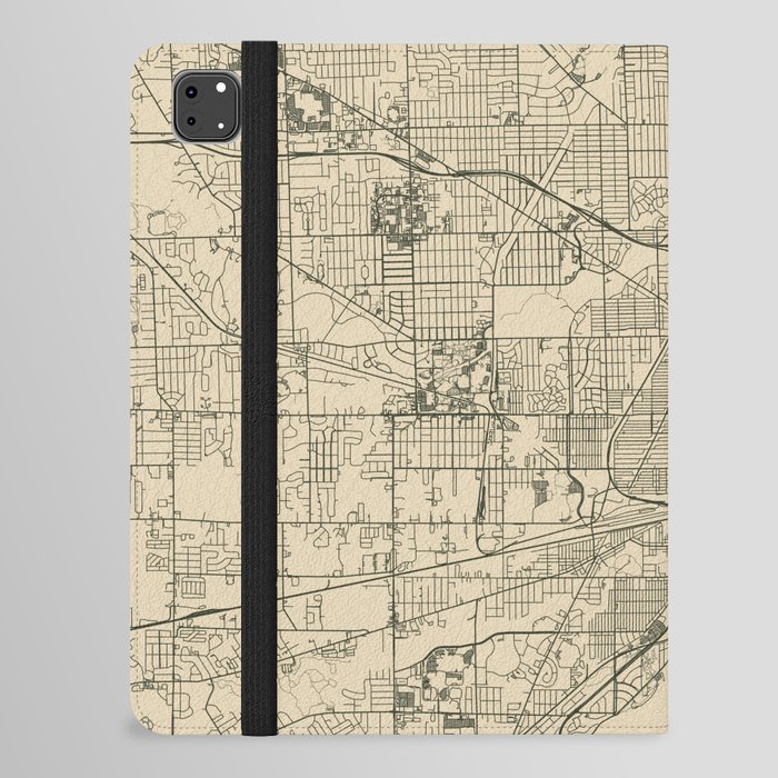 Toledo USA - Vintage City Map iPad Folio Case