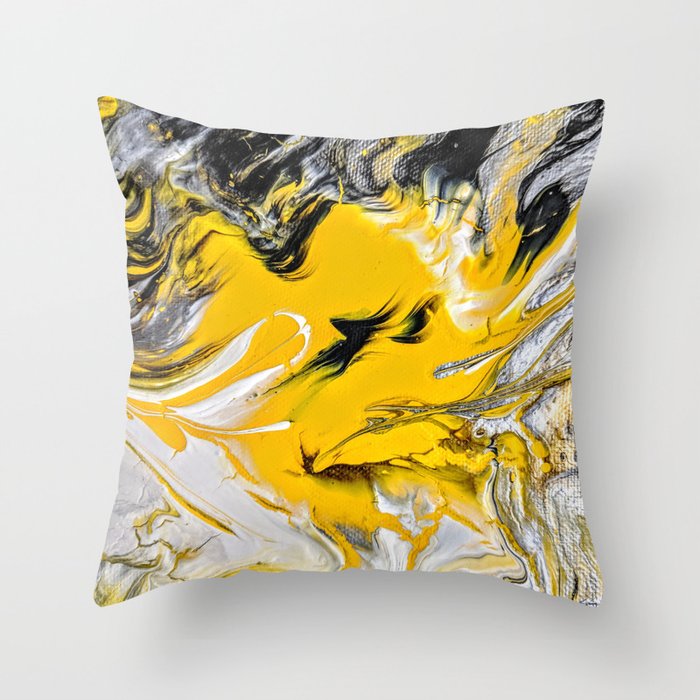 Sunflower Art Throw Pillow
