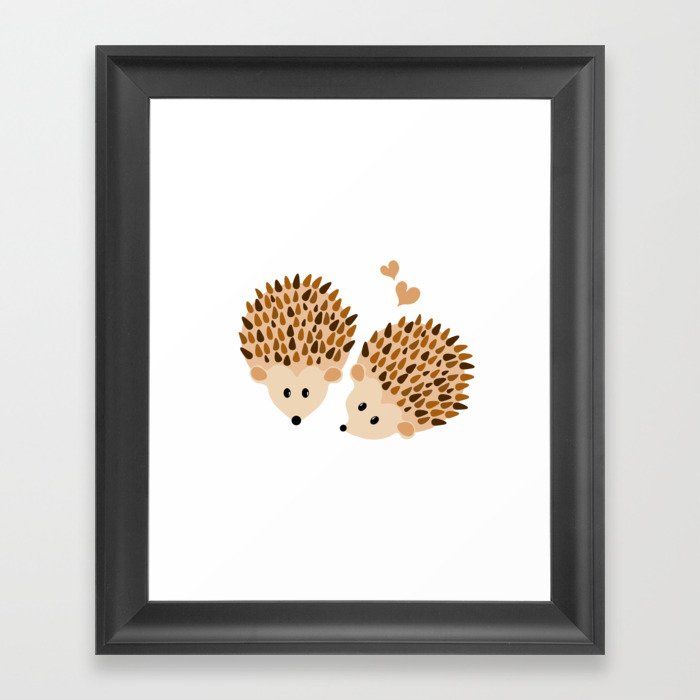 Hedgehogs Framed Art Print