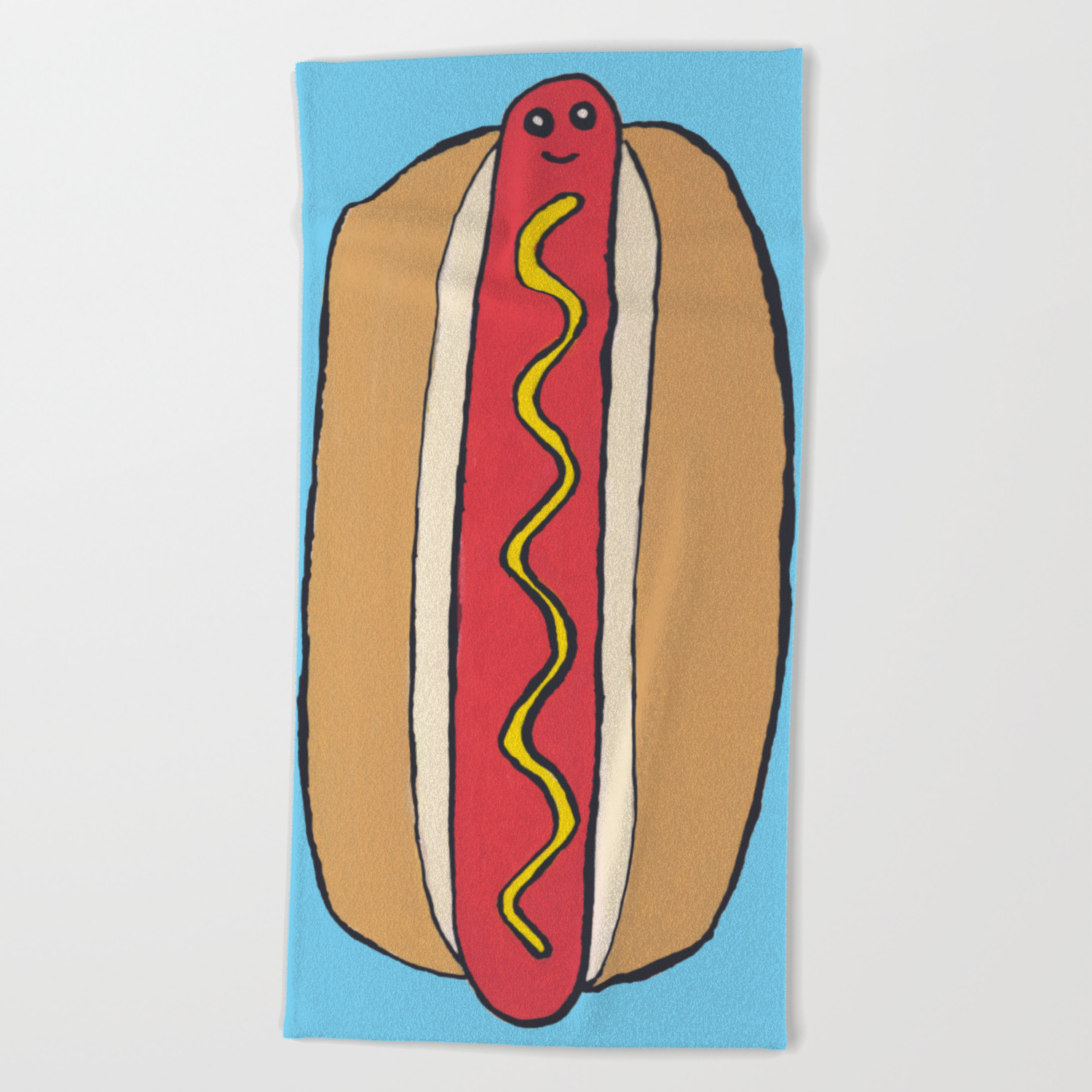 Hot Dog Picnic All Over Hand Towel 
