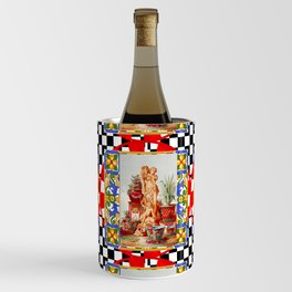 Italian,Sicilian art,majolica,tiles,baroque art Wine Chiller