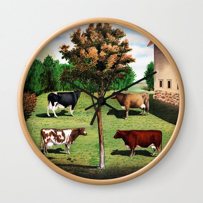 Typical Cows Wall Clock