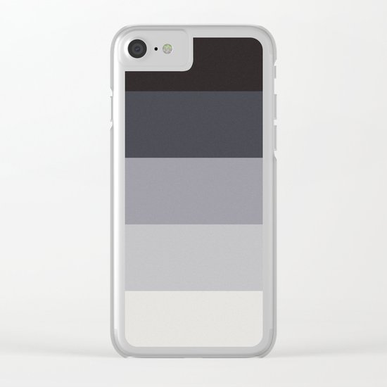 Retro Stripes Clear iPhone Case