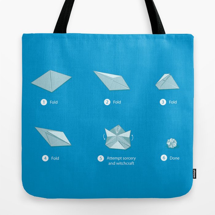 Step-by-step Origami Tote Bag by Ava Guerrero