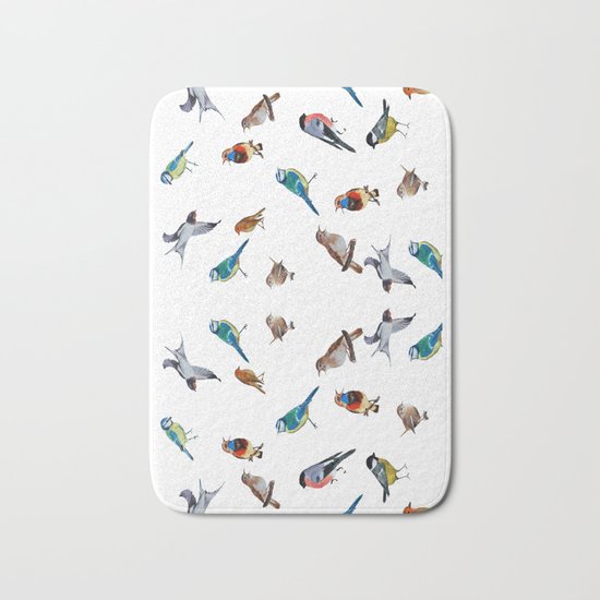 I love birds Bath Mat
