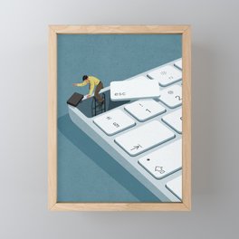 Escape Framed Mini Art Print