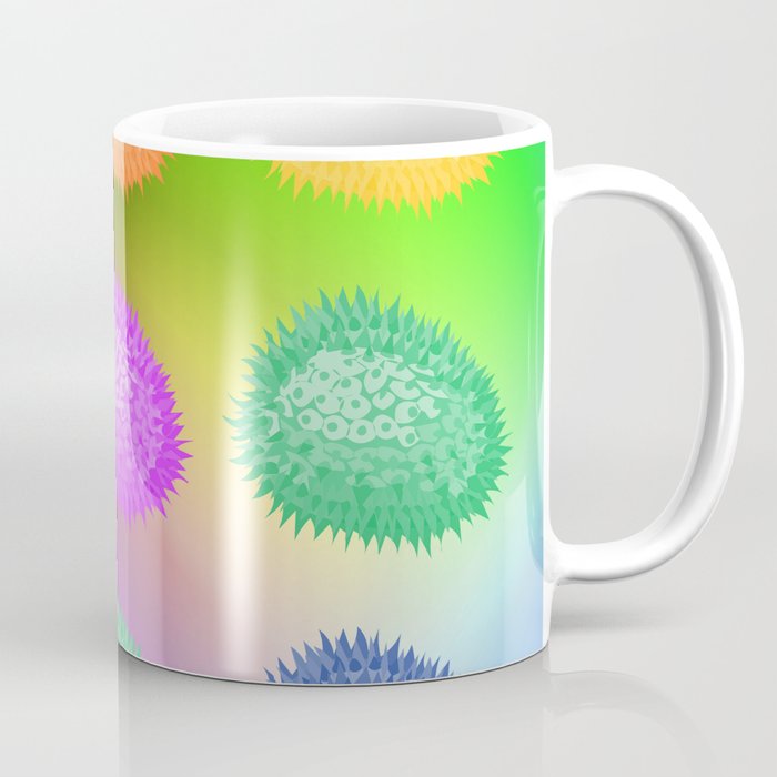 Colorful Jack Fruit on an Abstract Background Coffee Mug