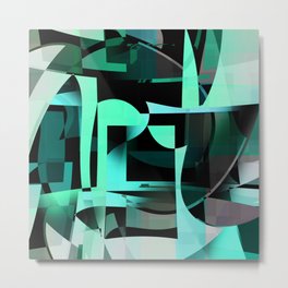 the excess. mint Metal Print | Digital, Abstract, Painting, Mint 