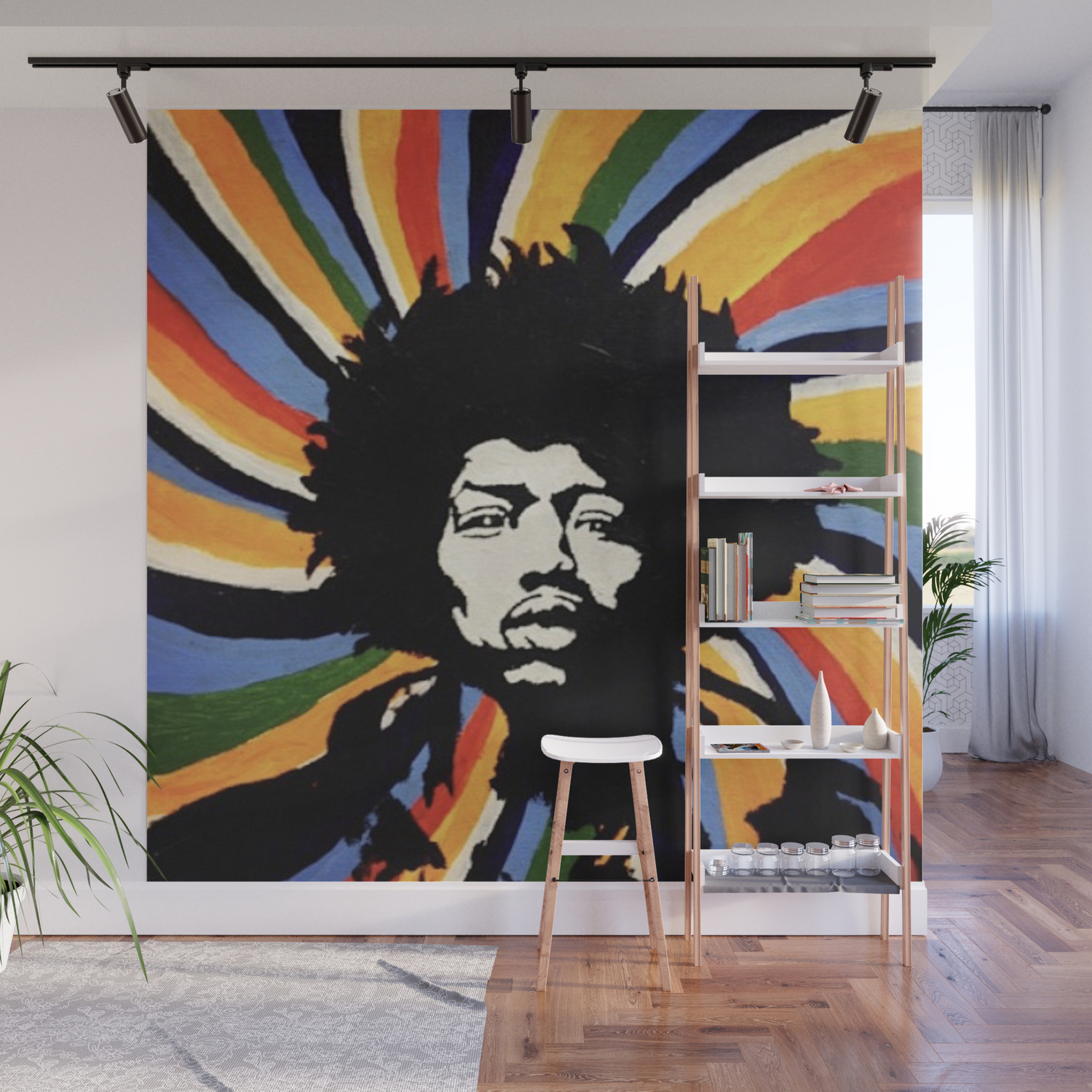 Jimi Hendrix Wall Mural By Milbornart Society6