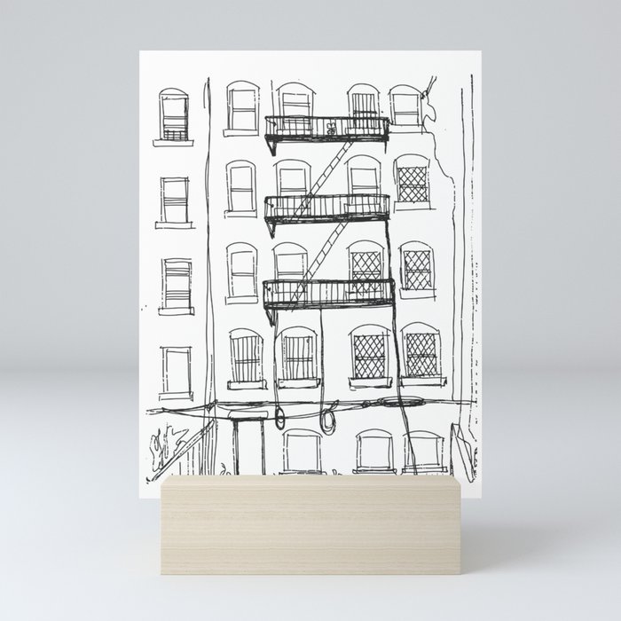 Brooklyn Alley Mini Art Print