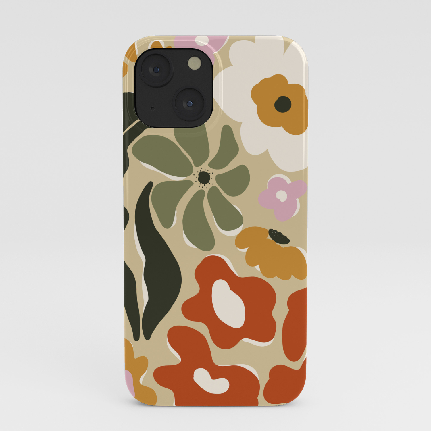 日本未入荷・送料無料 Mid-century garden iPhone Case