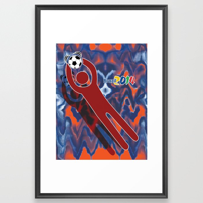 Goalkeeper Icon Framed Art Print