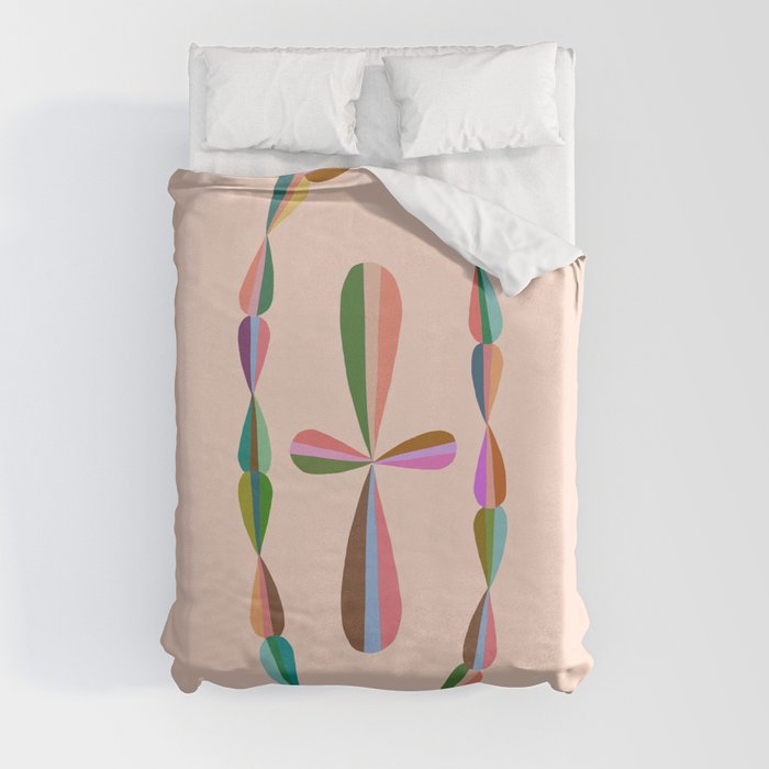 Abstraction_LOVE_CHAIN_ART_Minimalism_001 Duvet Cover